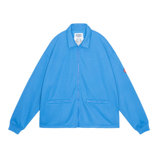 PE JERSEY COLLARED ZIP UP (BLUE)