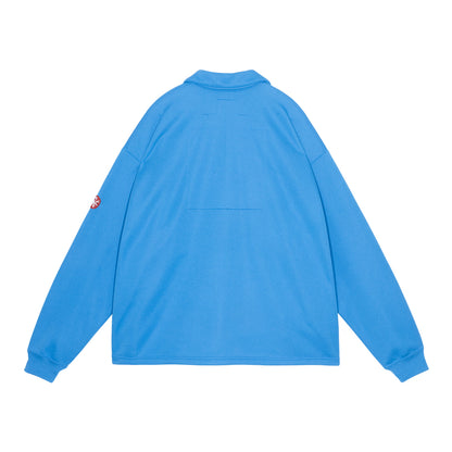 PE JERSEY COLLARED ZIP UP (BLUE)