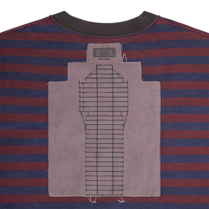 OVERDYE STRIPE LONG SLEEVE (BROWN )