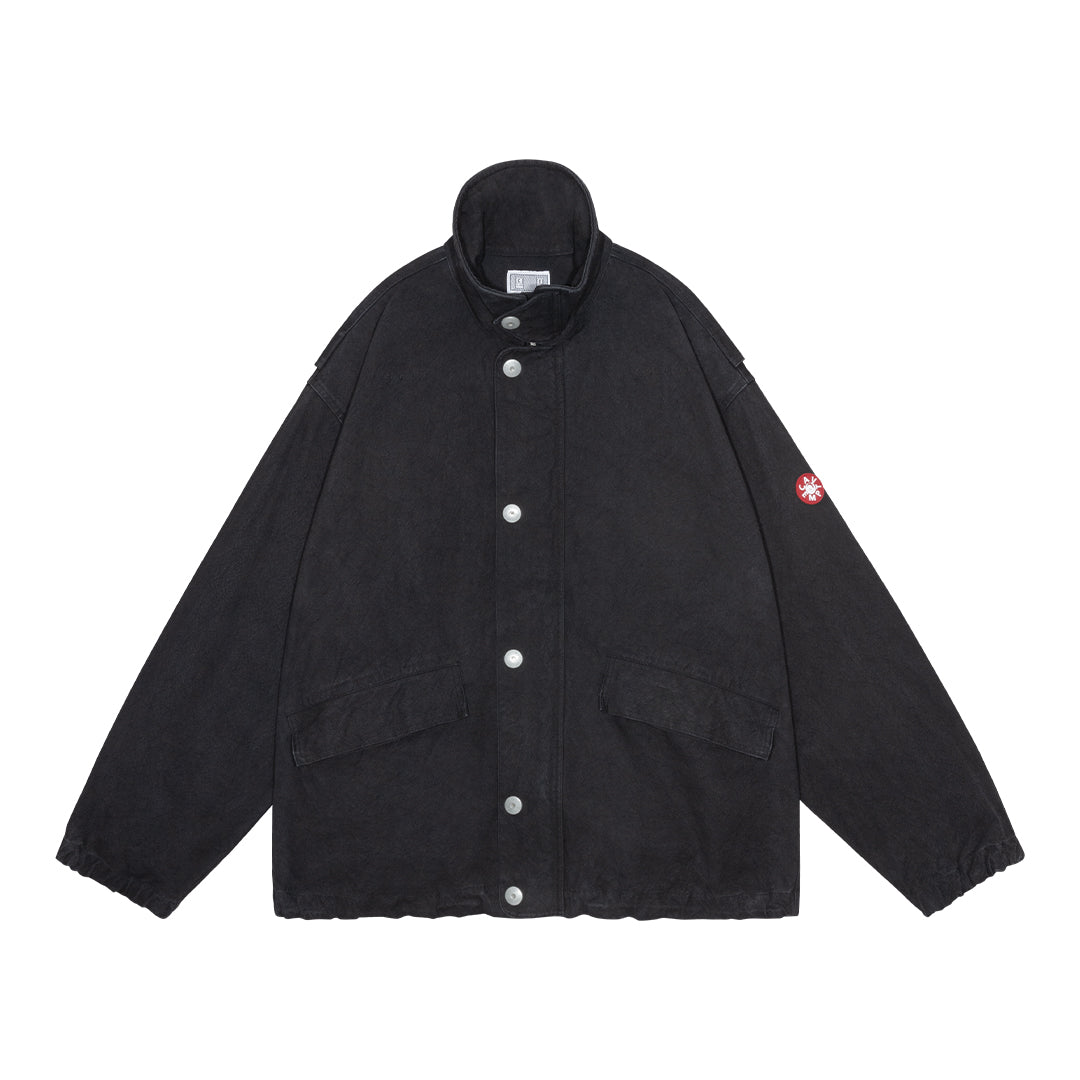 CANVAS CASUAL ZIP JACKET (BLACK)