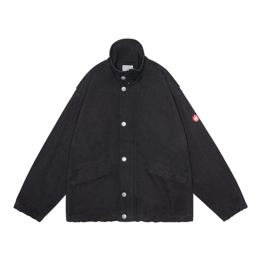 CANVAS CASUAL ZIP JACKET (BLACK)