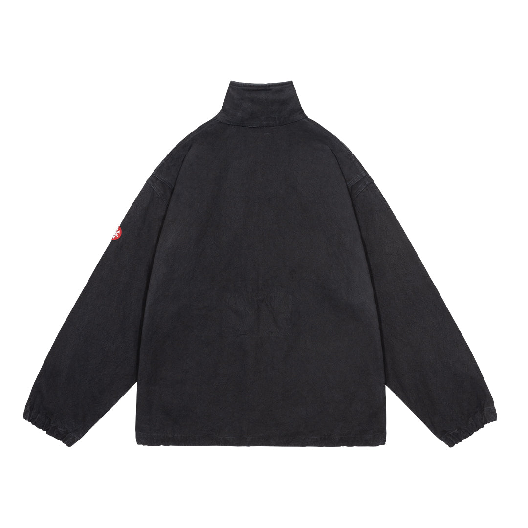 CANVAS CASUAL ZIP JACKET (BLACK)
