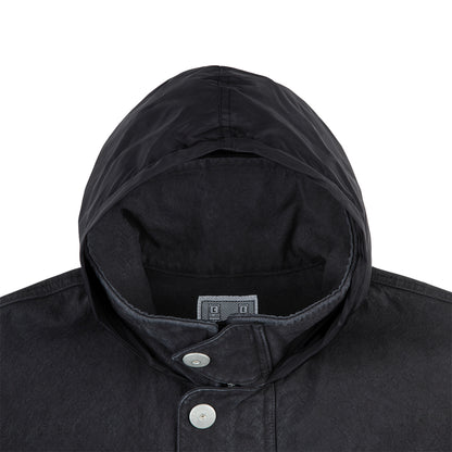 CANVAS CASUAL ZIP JACKET (BLACK)