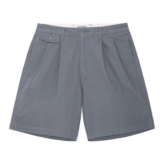 TWO TUCK SHORTS (GREY)