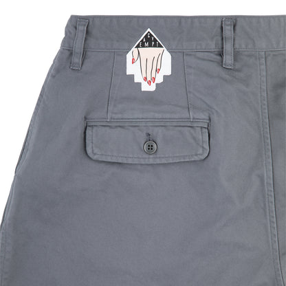 TWO TUCK SHORTS (GREY)