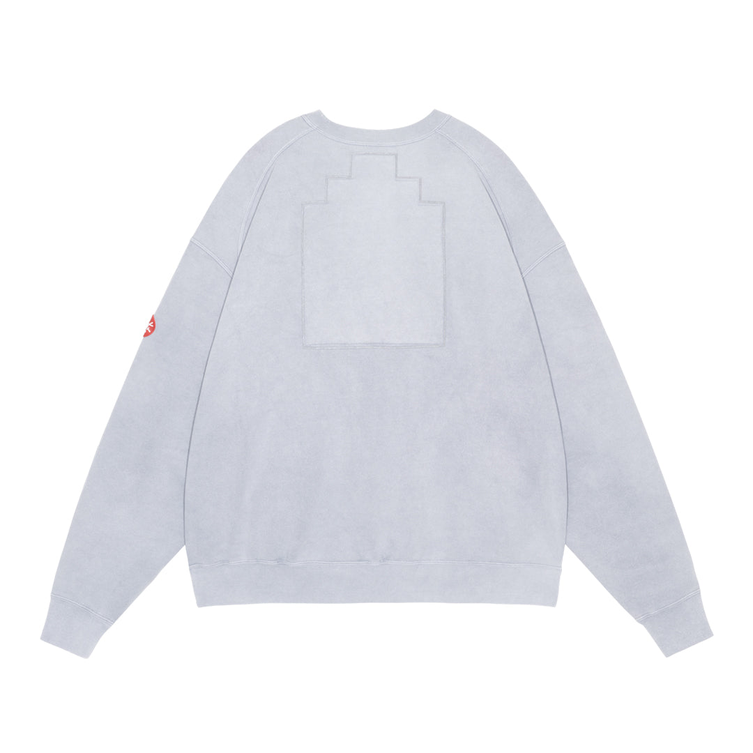 OVERDYE PANEL SHOULDER CREW NECK (GREY)