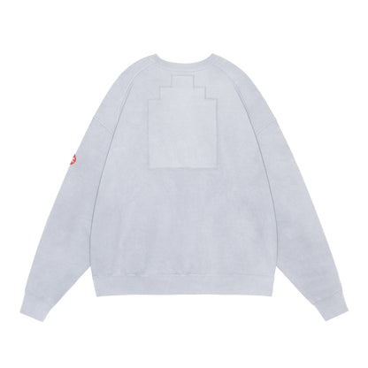 OVERDYE PANEL SHOULDER CREW NECK (GREY)