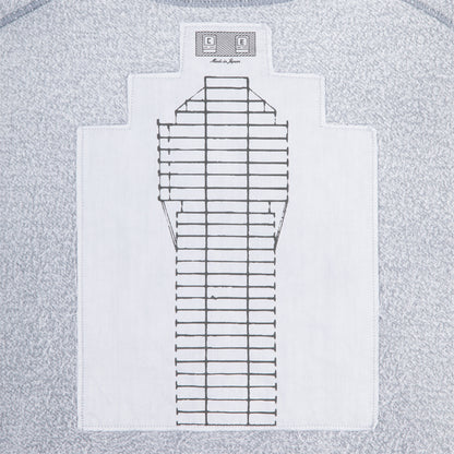 OVERDYE PANEL SHOULDER CREW NECK (GREY)