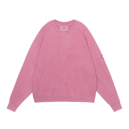 OVERDYE PANEL SHOULDER CREW NECK (RED)
