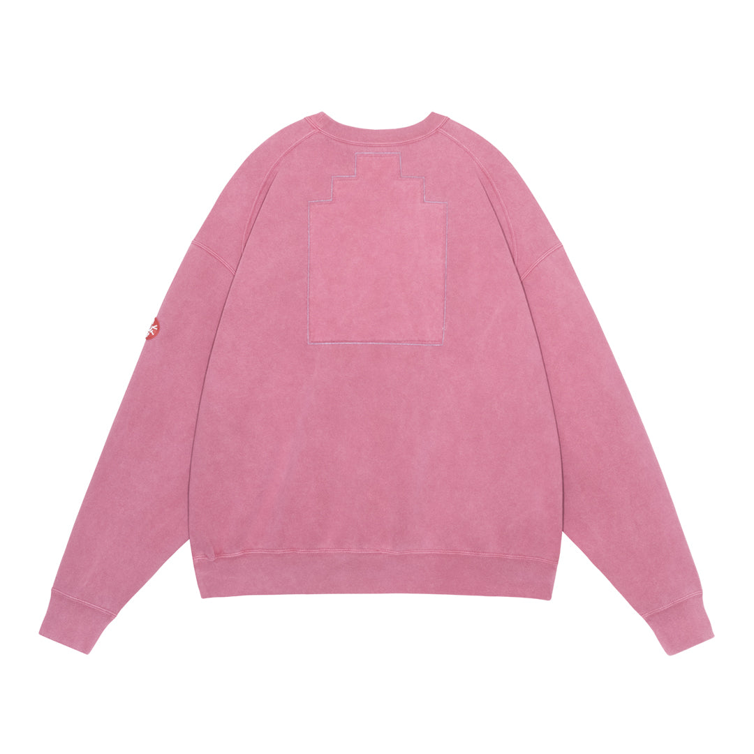 OVERDYE PANEL SHOULDER CREW NECK (RED)