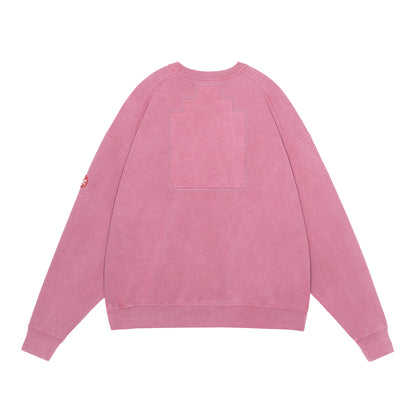 OVERDYE PANEL SHOULDER CREW NECK (RED)