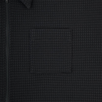 WAFFLE PE JERSEY ZIP SHIRT