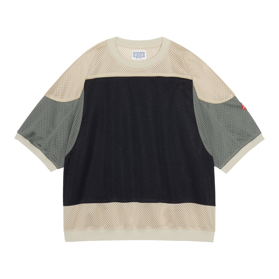 MD Temporal Distortion MESH SS TOP (BEIGE)