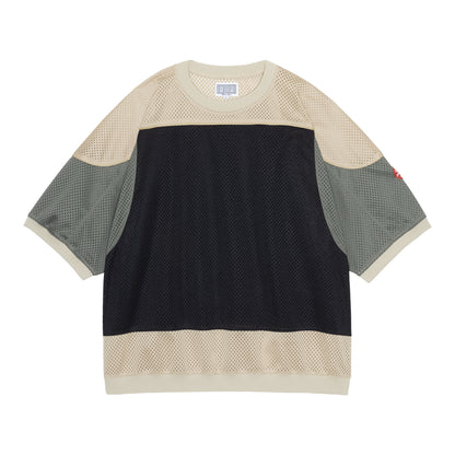 MD Temporal Distortion MESH SS TOP (BEIGE)