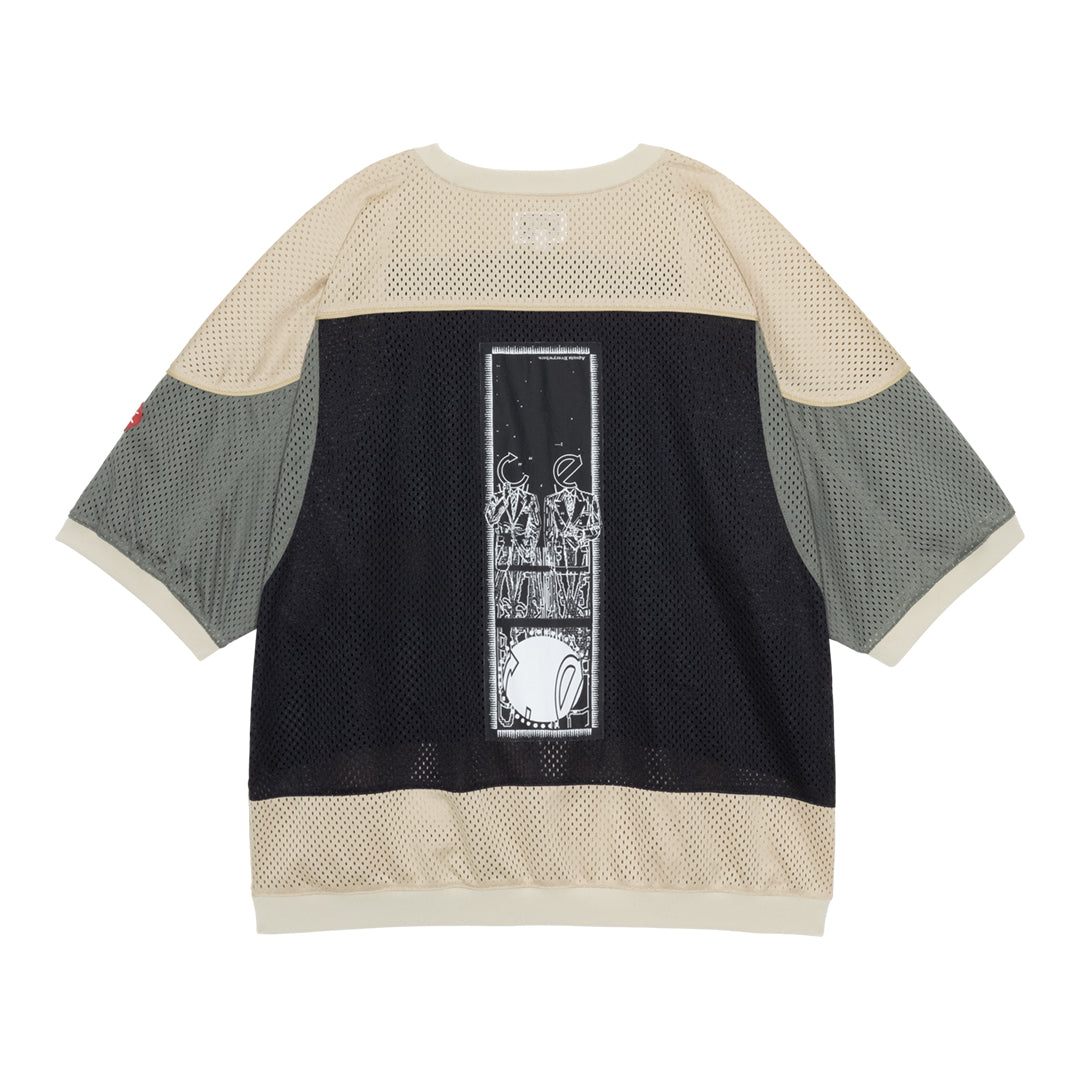 MD Temporal Distortion MESH SS TOP (BEIGE)