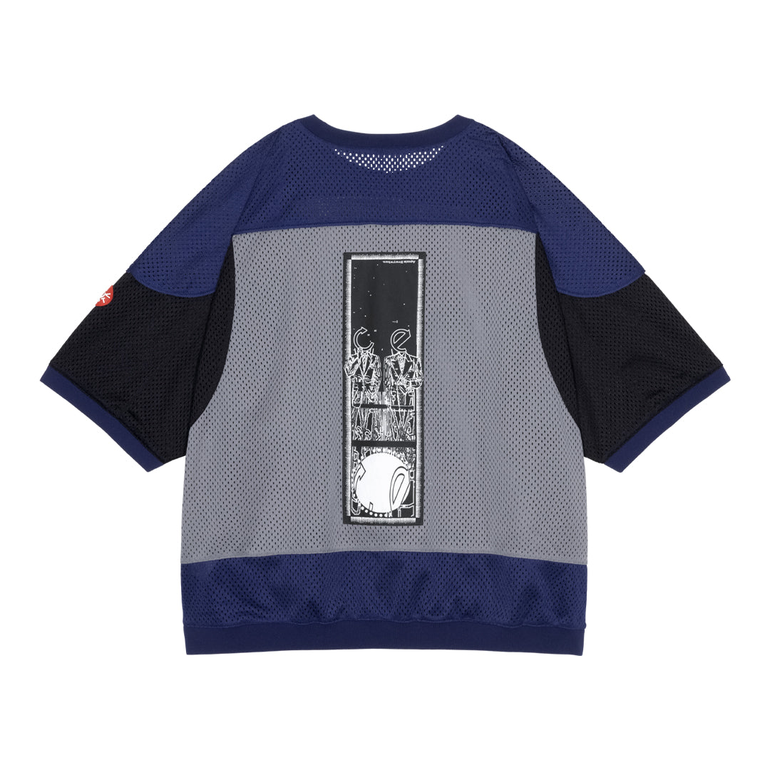 MD Temporal Distortion MESH SS TOP (NAVY)