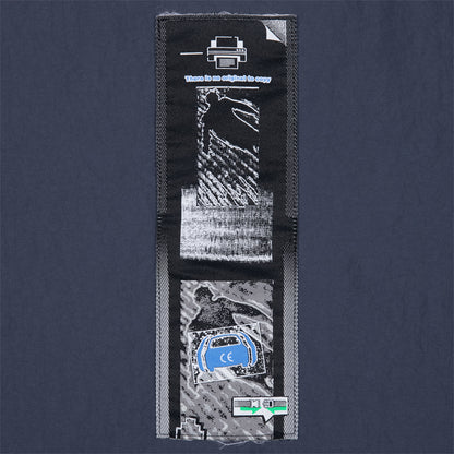 RIB COLLAR NYLON ZIP UP
