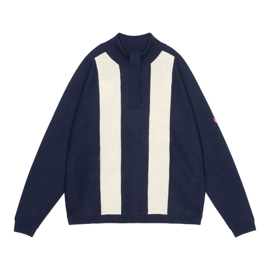 HALF BUTTON UP KNIT KNIT