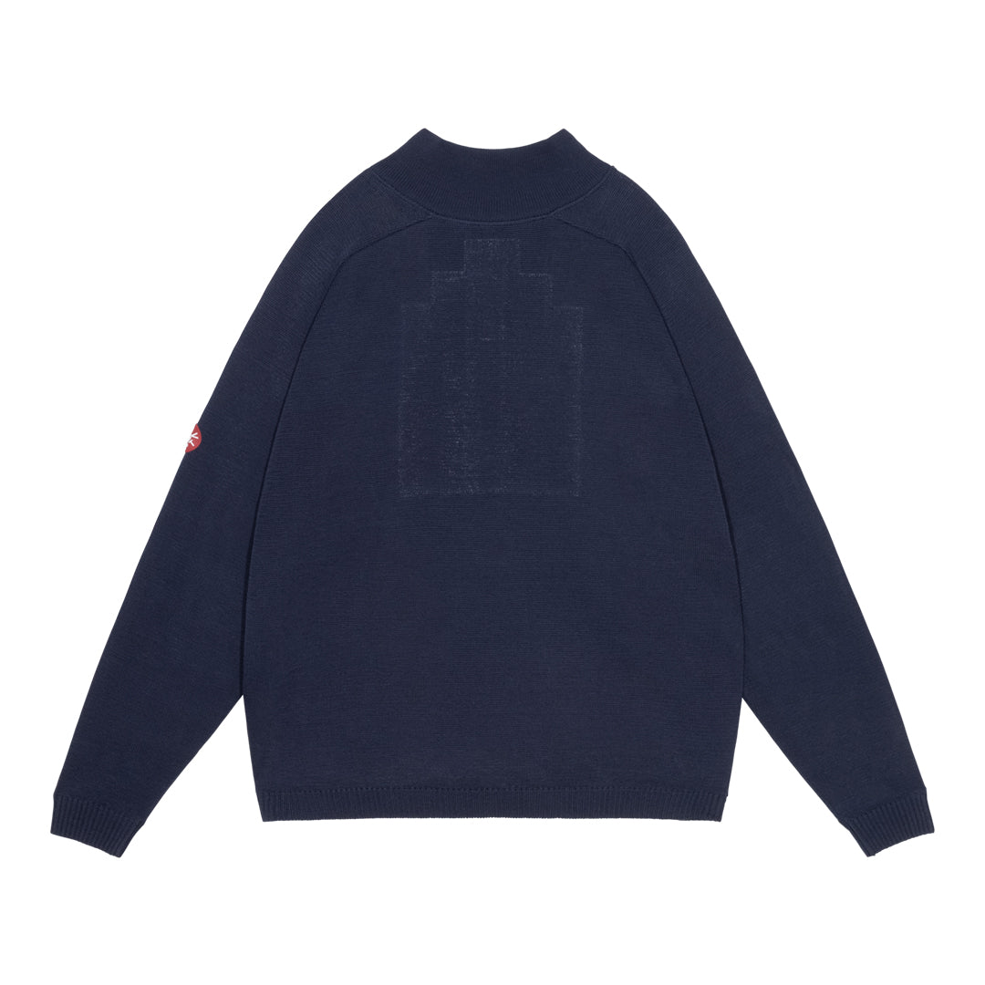 HALF BUTTON UP KNIT KNIT