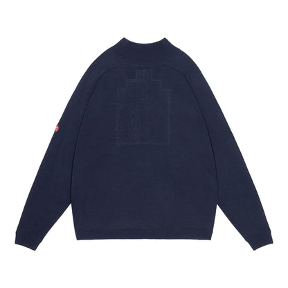 HALF BUTTON UP KNIT KNIT