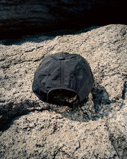 SOFT BRIM 6 PANEL CAP w/ CHIN STRAP (OFFLINE) CHARCOAL
