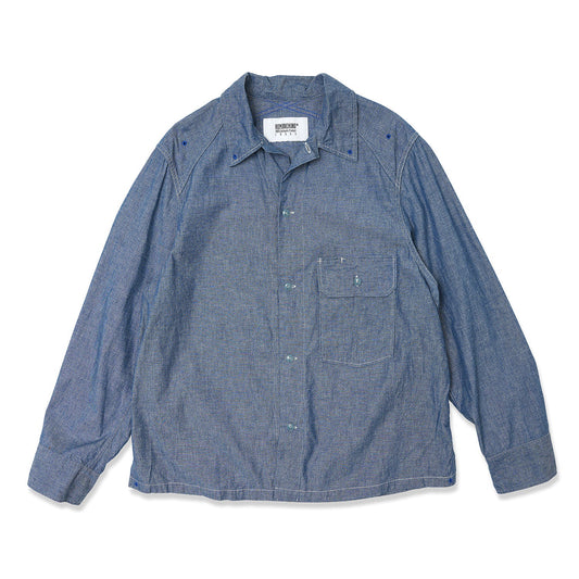 CORONA UTILITY EYELET SHIRT (CHAMBRAY)
