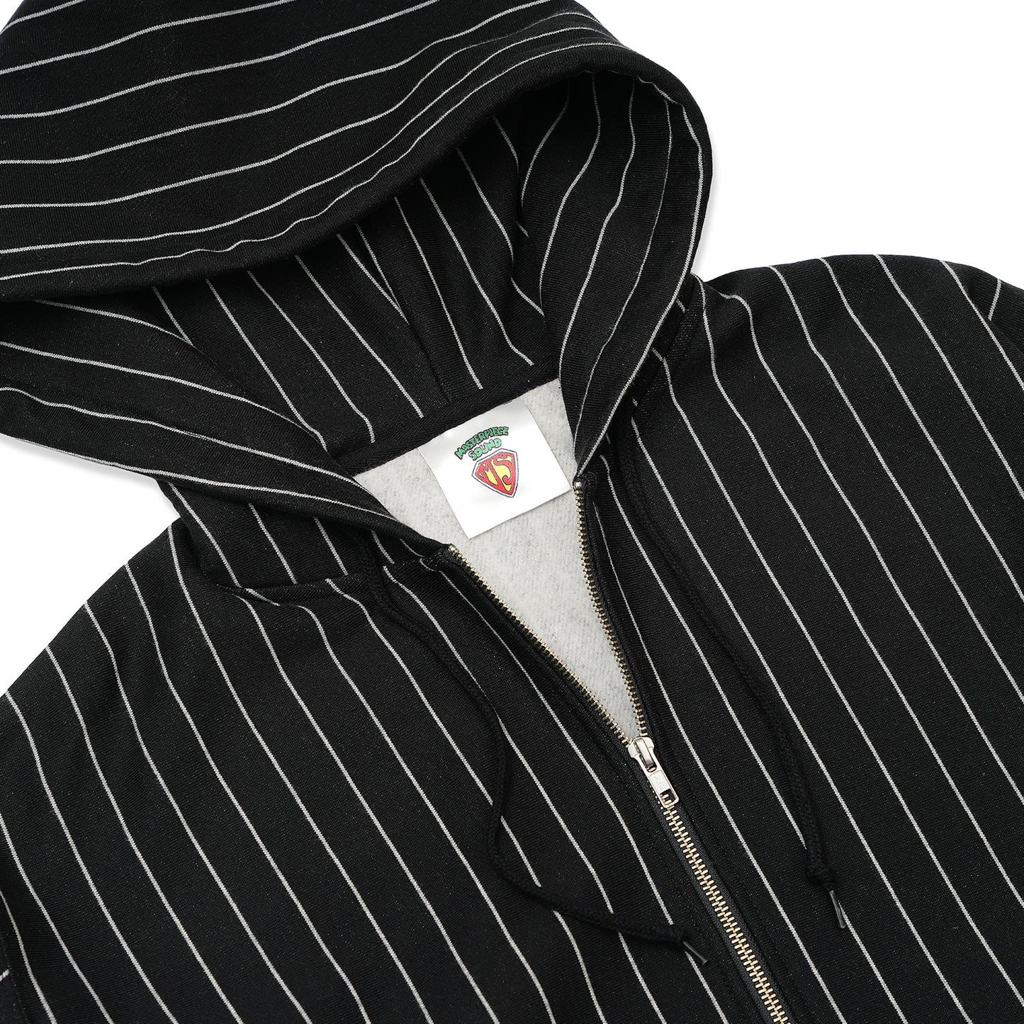 MP BASIC ZIP HOODIE (BLACK STRIPE)
