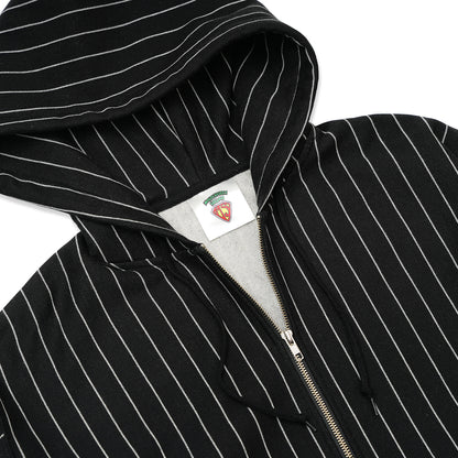 MP BASIC ZIP HOODIE (BLACK STRIPE)