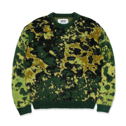 TIE DYE JACQUARD SWEATER (GREEN/LIME)