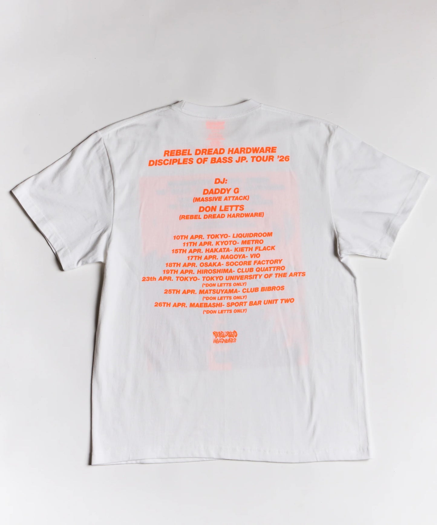 DADDY G + DON LETTS DISCIPLES OF BASS TOUR TEE version.2