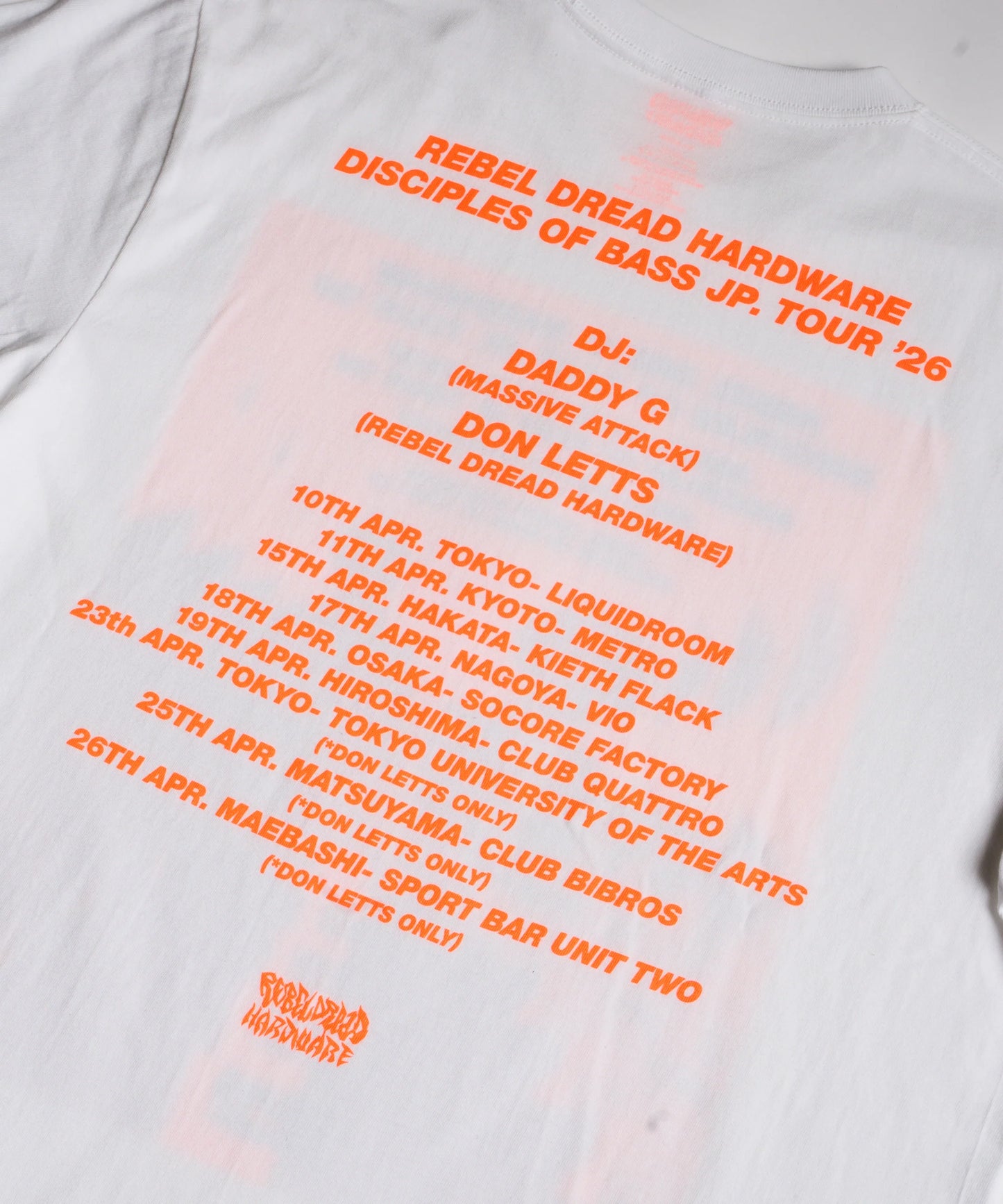 DADDY G + DON LETTS DISCIPLES OF BASS TOUR TEE version.2