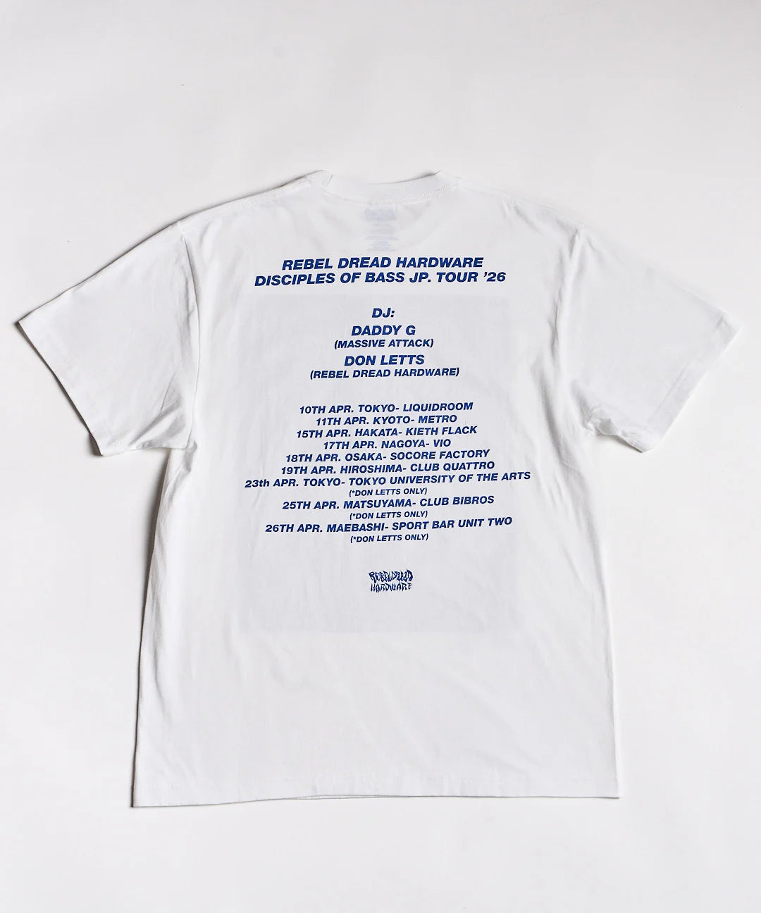 DADDY G x DON LETTS DISCIPLES OF BASS TOUR TEE version.1