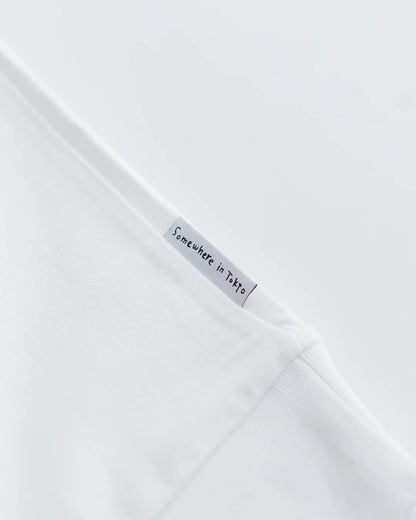 Wine Stain Sweatshirt Tee / Designed by SiT (WHITE)