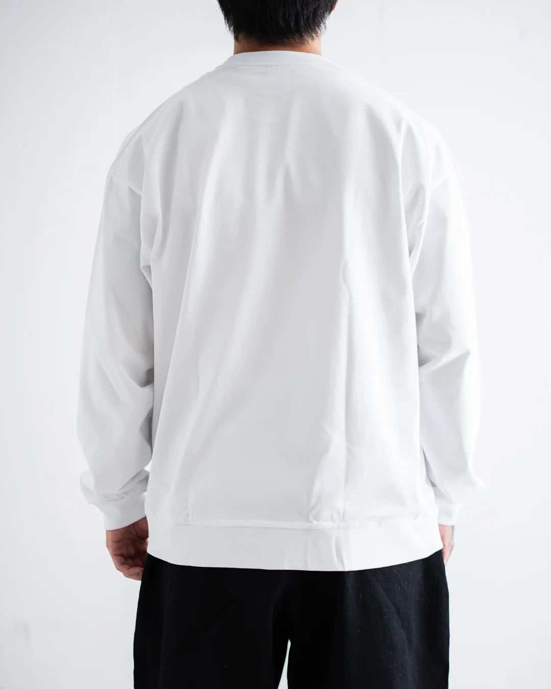 Wine Stain Sweatshirt Tee / Designed by SiT (WHITE)