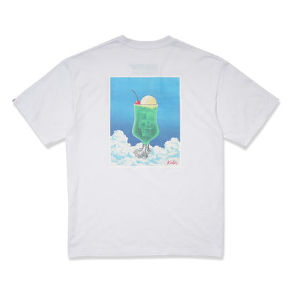 S/S PRINT TEE (CREAM SODA)WHITE