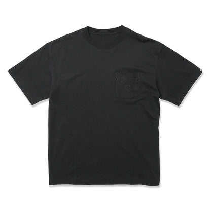 S/S PRINT TEE/CHEESE!!!(BLACK)
