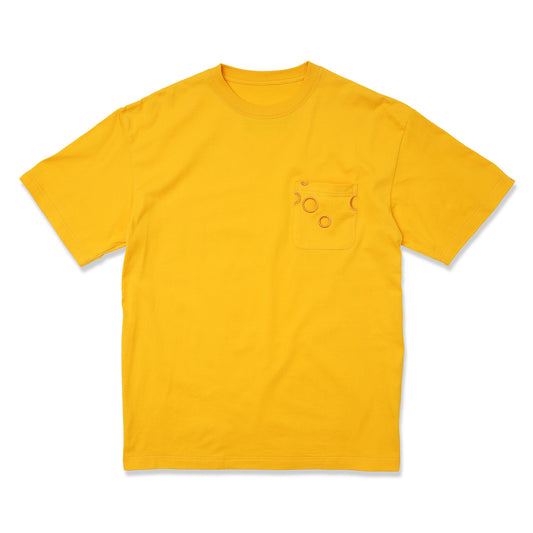 S/S PRINT TEE/CHEESE!!!(YELLOW)