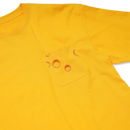 S/S PRINT TEE/CHEESE!!!(YELLOW)