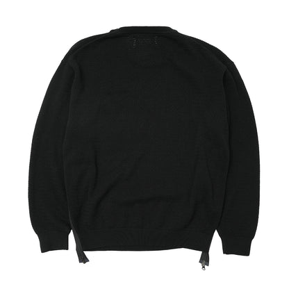 VENTILATION MESH SWEATER (BLACK)