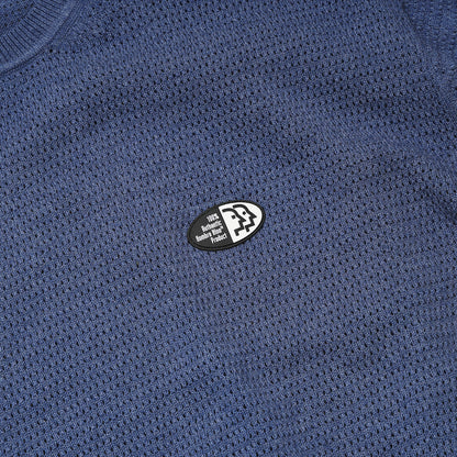 VENTILATION MESH SWEATER (BLUE)