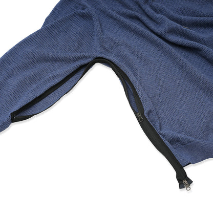 VENTILATION MESH SWEATER (BLUE)