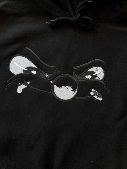 Devil boy face Hoodie (BLACK)