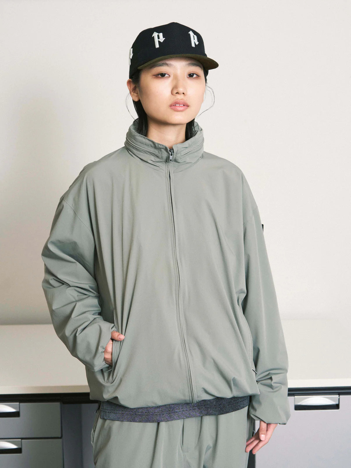 CUSHY FLEECE COLLAR JACKET(BLACK)