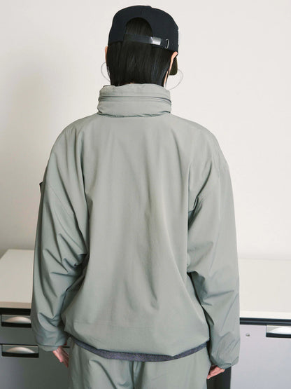 CUSHY FLEECE COLLAR JACKET(BLACK)