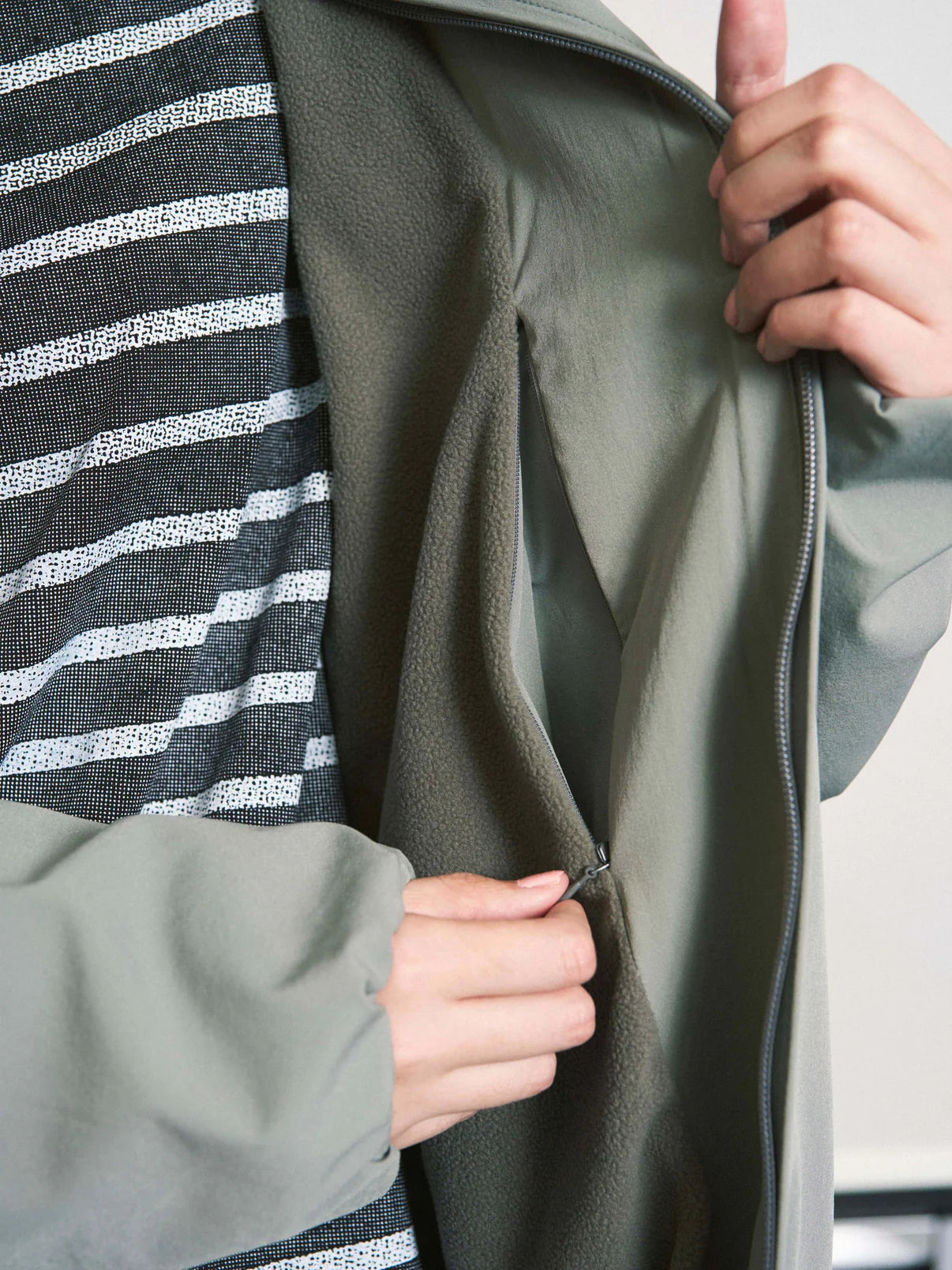 CUSHY FLEECE COLLAR JACKET(BLACK)