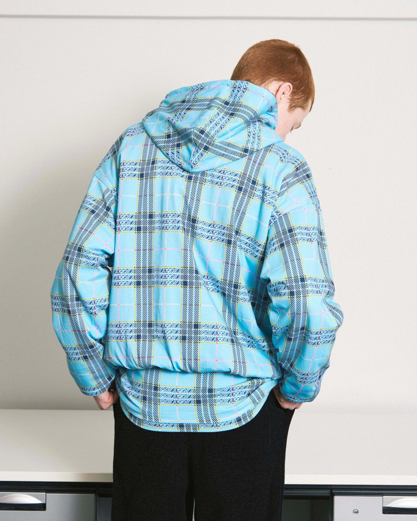 REVERSIBLE ZIP HOODIE ORIGINAL PLAID(BROWN)