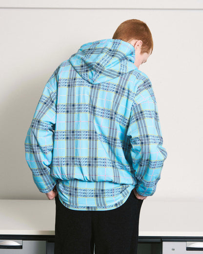 REVERSIBLE ZIP HOODIE ORIGINAL PLAID(BROWN)