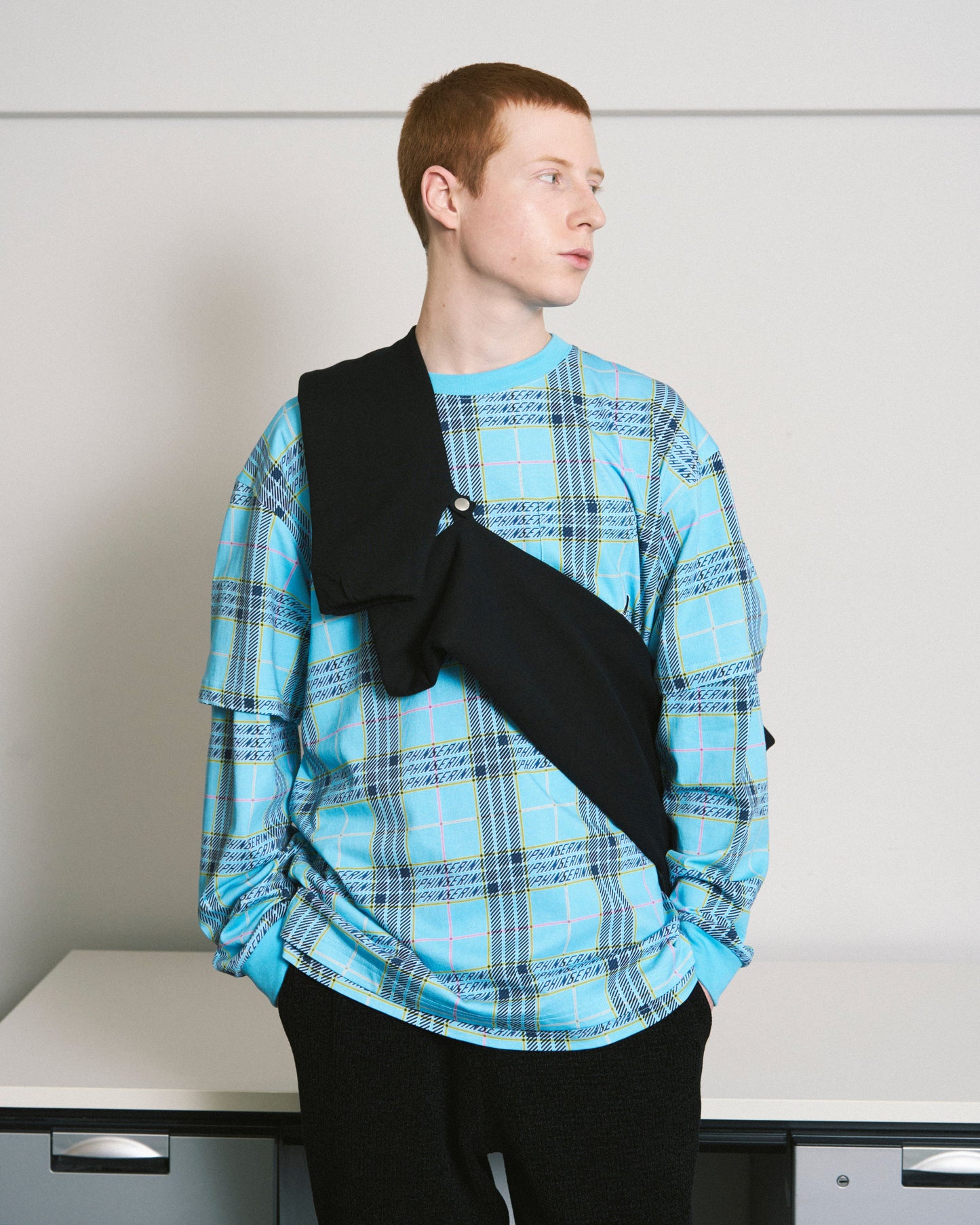 REVERSIBLE ZIP HOODIE ORIGINAL PLAID(BROWN)