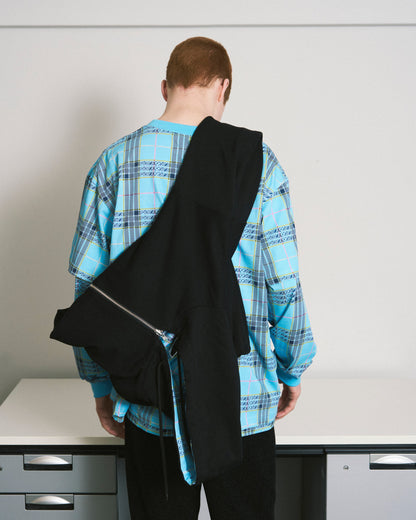 REVERSIBLE ZIP HOODIE ORIGINAL PLAID(BROWN)
