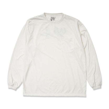 POCKET LS TEE (L&P) OFF WHITE